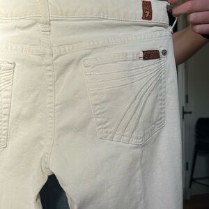 white 7 for all mankind dojo jeans